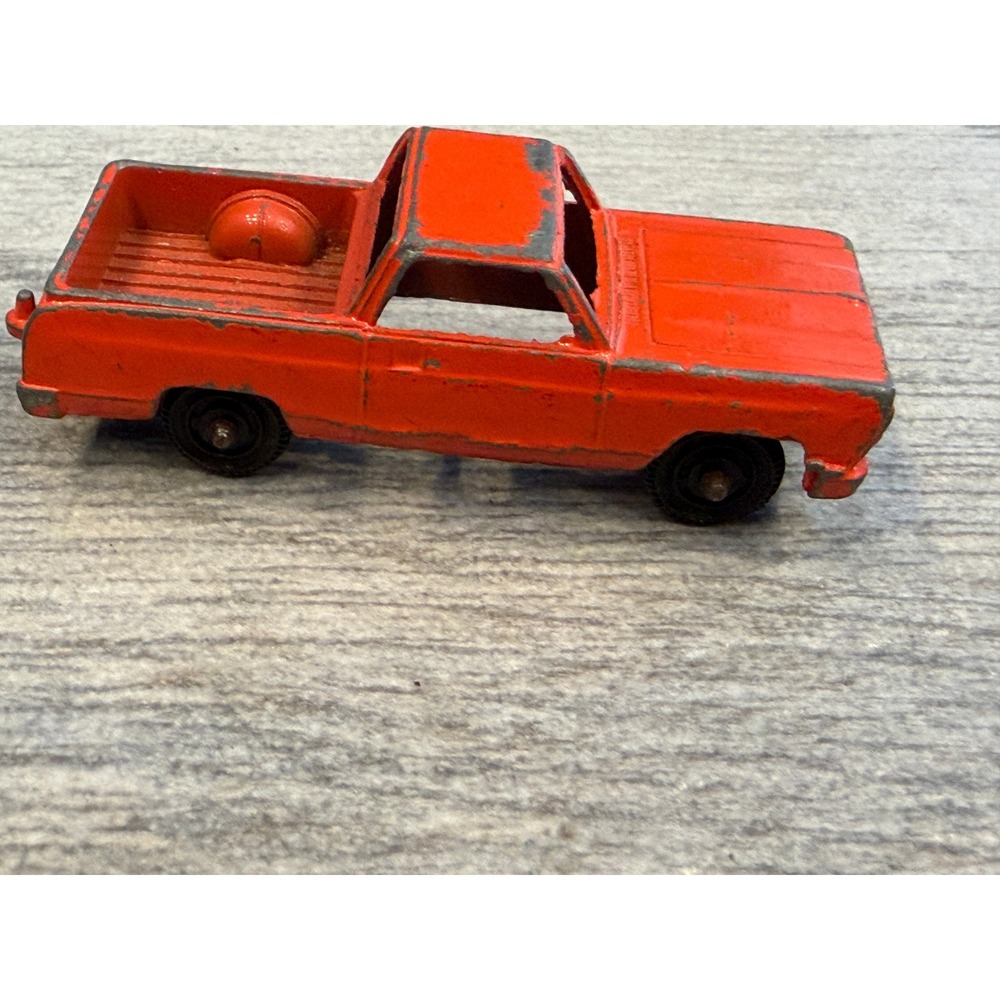 Tootsietoy El Camino Pickup Truck Diecast Vintage Toy Metal Midgets 60s Orange